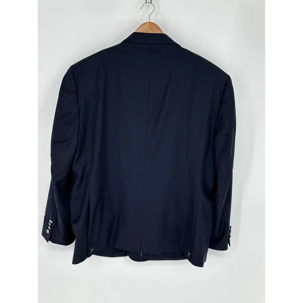 NEW Jos A Bank Mens Sz 56R Utility Blazer Traveler Navy Wool Tailored Fit Jacket